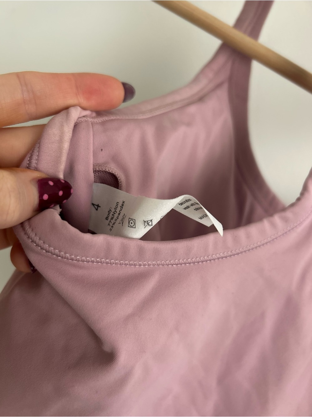 Mauve Pink Racerback Tank Top - Picture 4 of 5